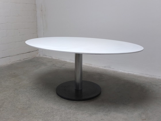 Image 1 of Ovale sokkel Tafel Van Alfred Hendrickx Voor Belform, 1960