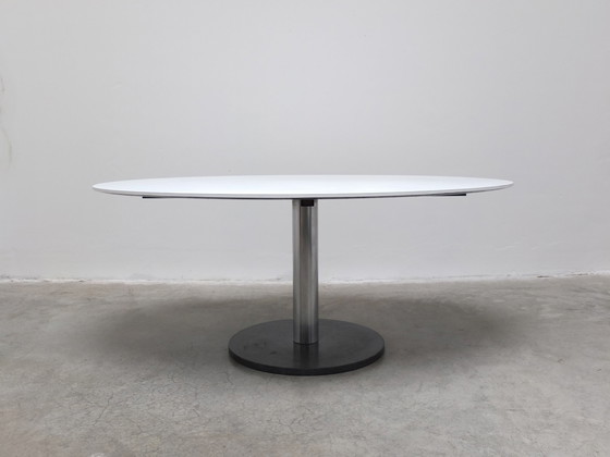 Image 1 of Ovale sokkel Tafel Van Alfred Hendrickx Voor Belform, 1960