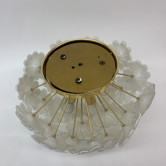 Image 1 of Bloemen Plafondlamp - 1970, Italiaans