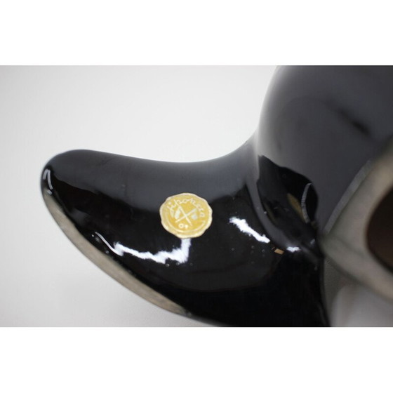 Image 1 of Vintage porseleinen zwaan van Miroslav Smutný, Tsjecho-Slowakije 1960