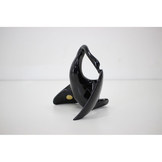 Image 1 of Vintage porseleinen zwaan van Miroslav Smutný, Tsjecho-Slowakije 1960