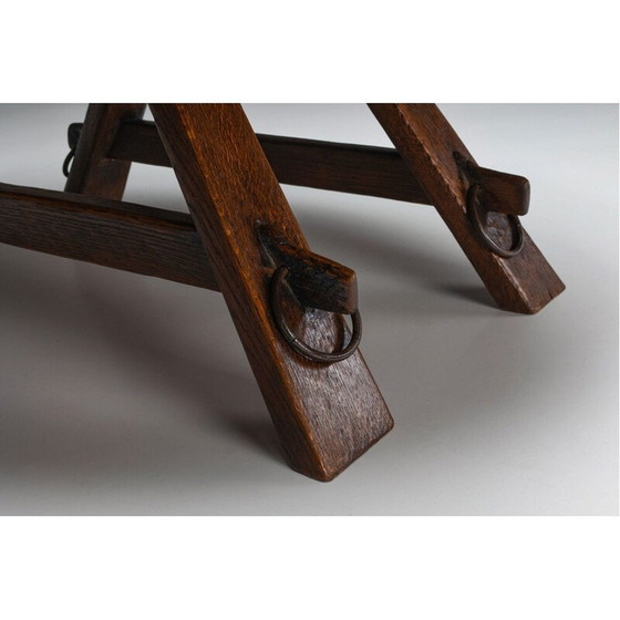 Image 1 of Rustieke vintage salontafel met ring, 1960