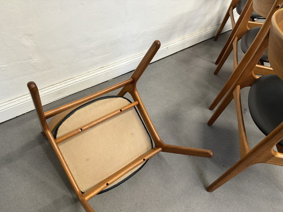 Image 1 of 4 eetkamerstoelen Stoel Teak Erik Buch Odd. Deens MidCentury