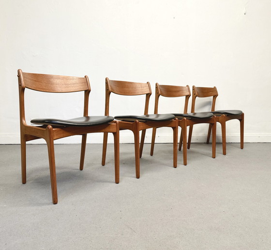 Image 1 of 4 eetkamerstoelen Stoel Teak Erik Buch Odd. Deens MidCentury