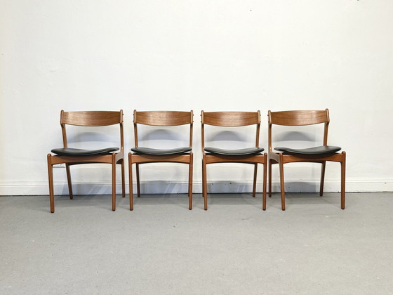 Image 1 of 4 eetkamerstoelen Stoel Teak Erik Buch Odd. Deens MidCentury