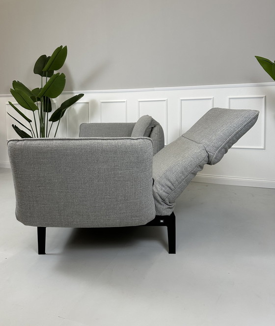 Image 1 of Rolf Benz Mera 386 Sofa Stof Grijs Relaxfunctie