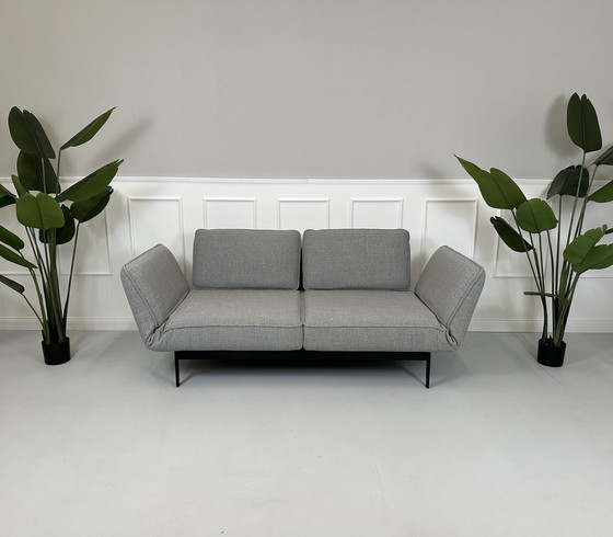 Image 1 of Rolf Benz Mera 386 Sofa Stof Grijs Relaxfunctie