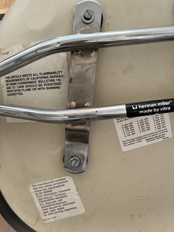 Image 1 of 2X Vintage Glasvezel Dss Stapelstoel Vitra