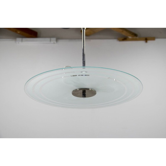 Image 1 of Vintage Bauhaus kroonluchter van chroom en aluminium, 1930