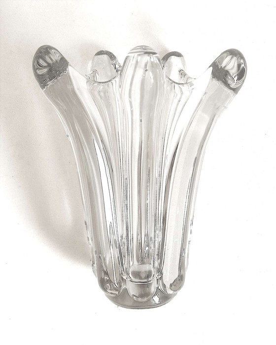 Image 1 of Kristallen vaas 60's Hoogte 27 Cm