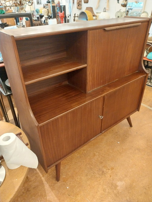 1 X Deense Highboard Buffetkast 1960'S 