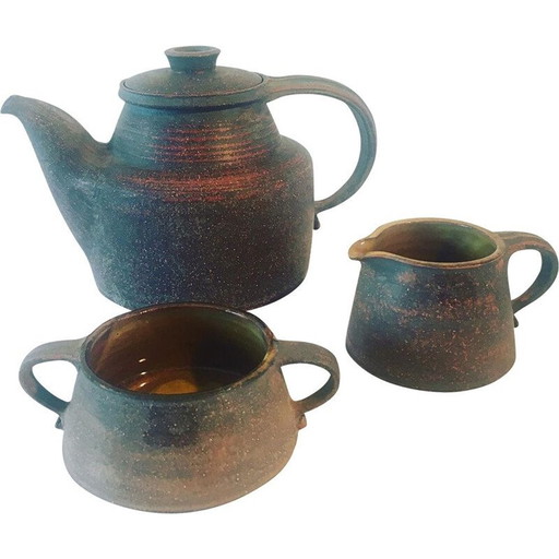 Vintage keramiek theeservies van Nil Kahler, Denemarken