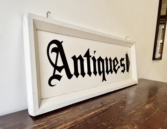 Image 1 of Vintage Antiekwinkel Hangend Bord