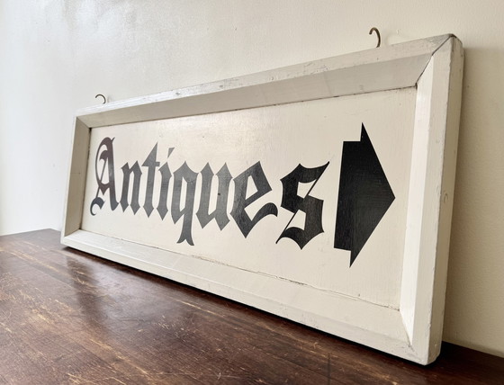Image 1 of Vintage Antiekwinkel Hangend Bord
