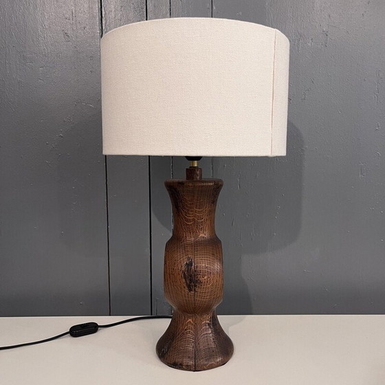 Image 1 of Vintage lamp van massief hout, 1950