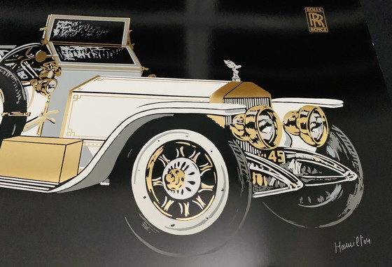 Image 1 of Kunstenaar: Hamilton Titel: Rolly Royce "Ghost" 1907. Zeefdruk.