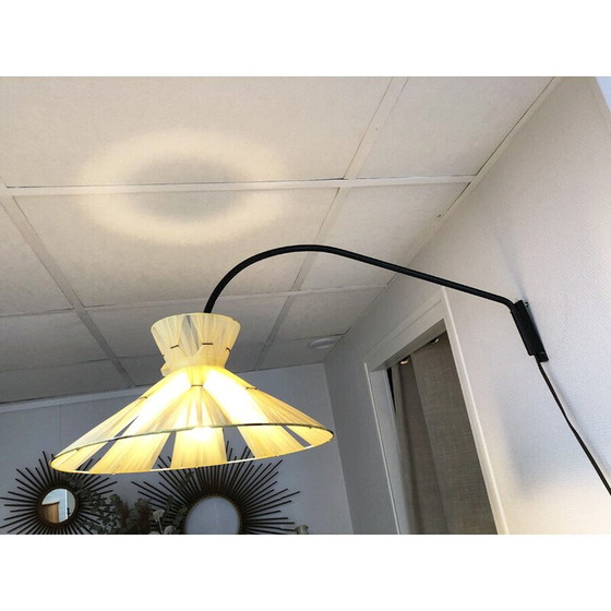 Image 1 of Vintage wandlamp met metalen beugel, 1960