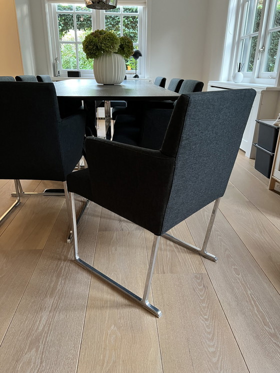 Image 1 of 10x B&B italia Solo S58 Stoel + eettafel