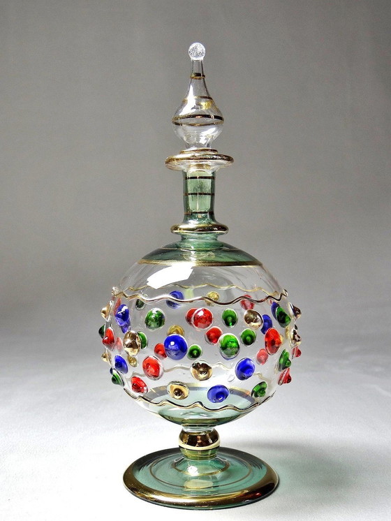 Image 1 of Set van 5 Vintage Egyptische Glazen Parfumflessen