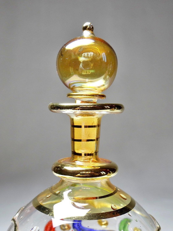 Image 1 of Set van 5 Vintage Egyptische Glazen Parfumflessen