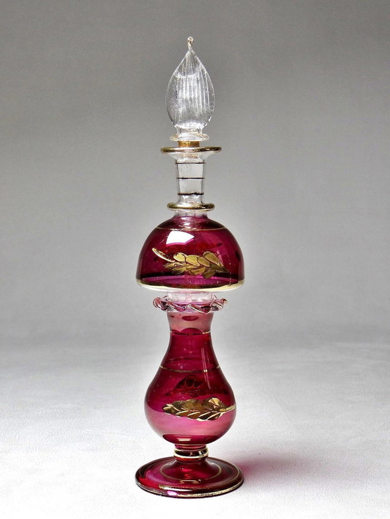 Image 1 of Set van 5 Vintage Egyptische Glazen Parfumflessen