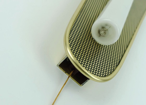 Image 1 of Erco vintage wandkandelaar metaal en glas