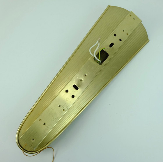 Image 1 of Erco vintage wandkandelaar metaal en glas