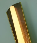 Erco vintage wandkandelaar metaal en glas