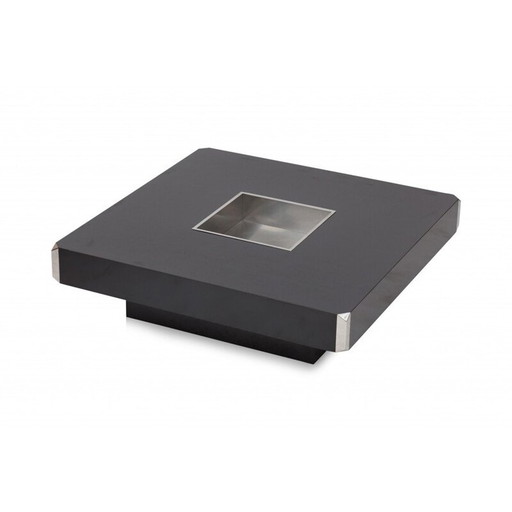 Vintage zwart formica salontafel van Cidue, 1970