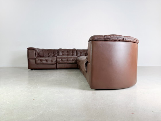 Image 1 of Originele De Sede hoekbank Ds 11 Midcentury leder patchwork