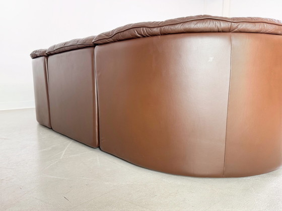 Image 1 of Originele De Sede hoekbank Ds 11 Midcentury leder patchwork