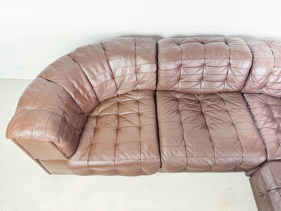 Image 1 of Originele De Sede hoekbank Ds 11 Midcentury leder patchwork