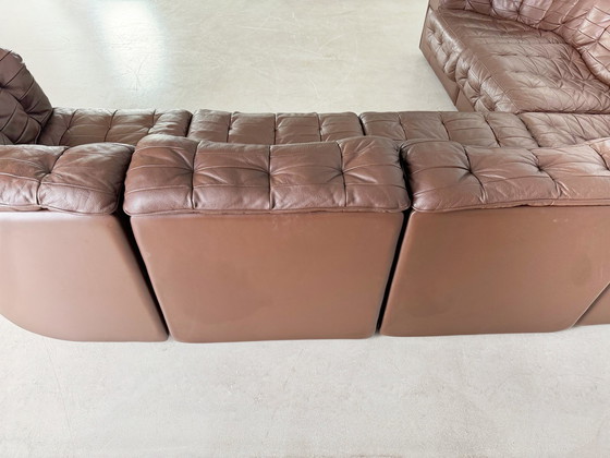 Image 1 of Originele De Sede hoekbank Ds 11 Midcentury leder patchwork