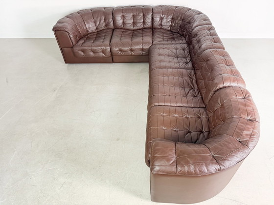 Image 1 of Originele De Sede hoekbank Ds 11 Midcentury leder patchwork