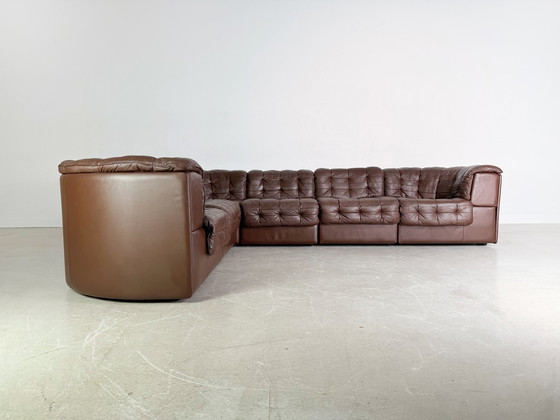 Image 1 of Originele De Sede hoekbank Ds 11 Midcentury leder patchwork