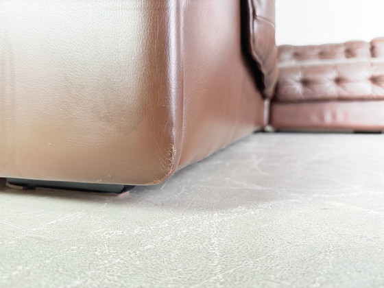 Image 1 of Originele De Sede hoekbank Ds 11 Midcentury leder patchwork