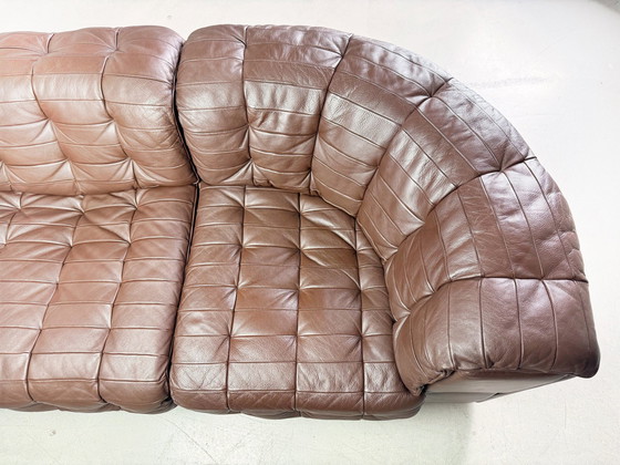 Image 1 of Originele De Sede hoekbank Ds 11 Midcentury leder patchwork