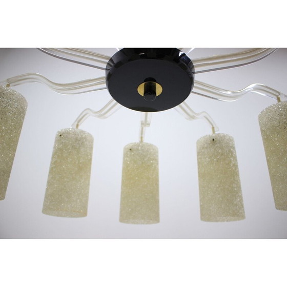 Image 1 of Vintage plastic kroonluchter, Raumleuchts, Duitsland 1970