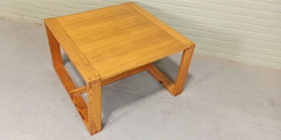 Image 1 of Vintage grenen salontafel, minimalistisch