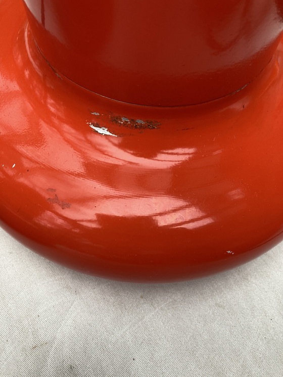 Image 1 of 4 Metalen Opknoping Armaturen, Oranje 70s.