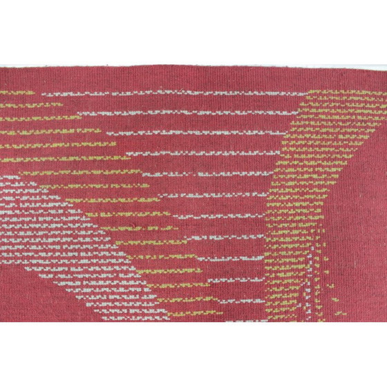 Image 1 of Geometrisch tapijt uit de Mid Century - jaren 1950