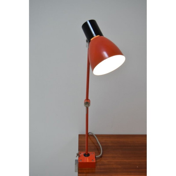 Image 1 of Verstelbare vintage industriële tafellamp, Tsjechië 1960