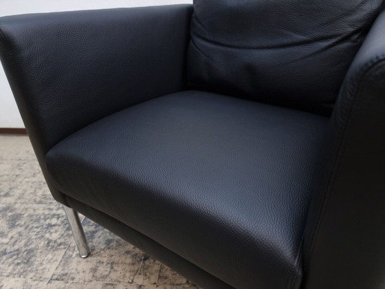 Image 1 of Walter Knoll fauteuil Jason 391 echt leren fauteuil designerstoel designerstoel