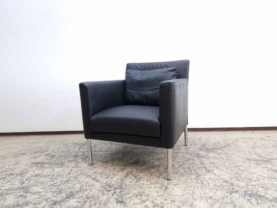 Image 1 of Walter Knoll fauteuil Jason 391 echt leren fauteuil designerstoel designerstoel