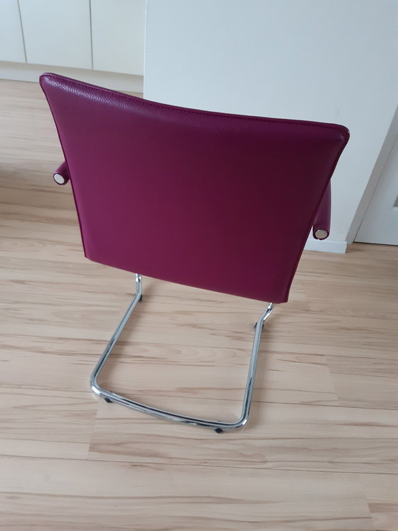 Image 1 of Leolux - Freyr - Eetkamerstoelen Met Leren Bekleding