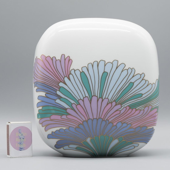 Image 1 of Zeldzame Rosemonde Nairac Rosenthal Studio-Line porseleinen vaas Art Déco stijl 80'S