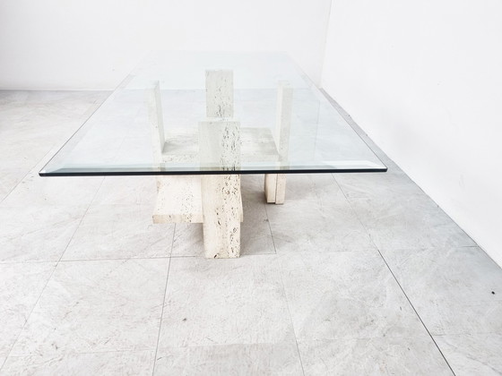 Image 1 of Vintage travertin salontafel