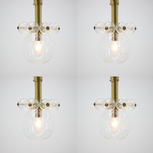 Set van 4 vintage kroonluchters van Kamenicky Senov, 1970