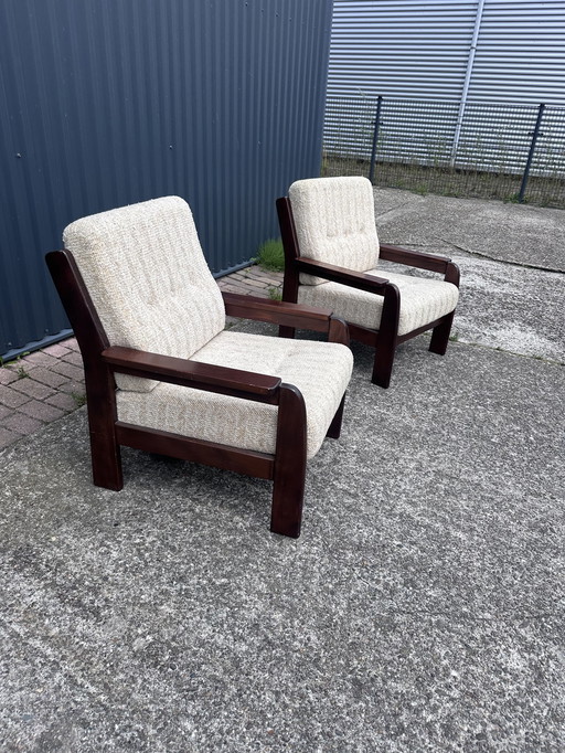 2 stuks Vintage stoel fauteuil easy chair