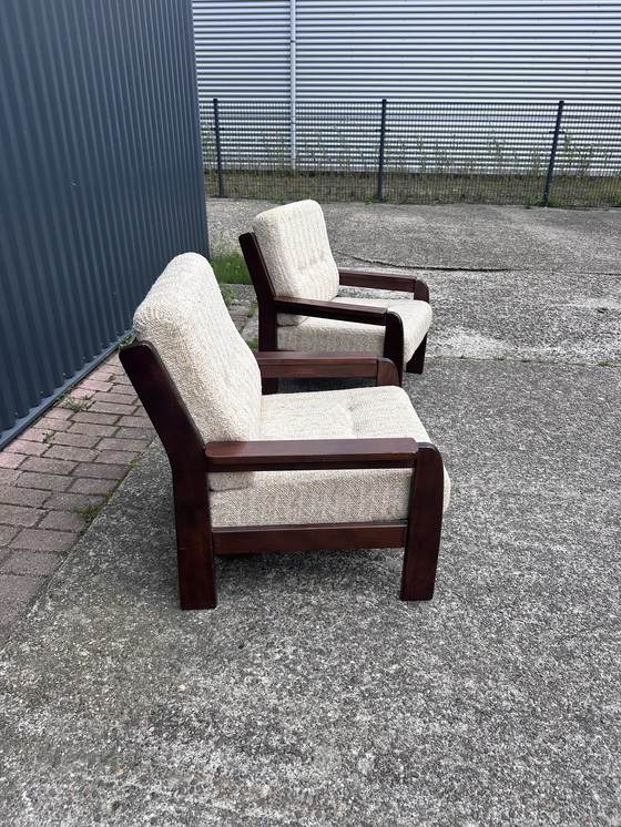 Image 1 of 2 stuks Vintage stoel fauteuil easy chair